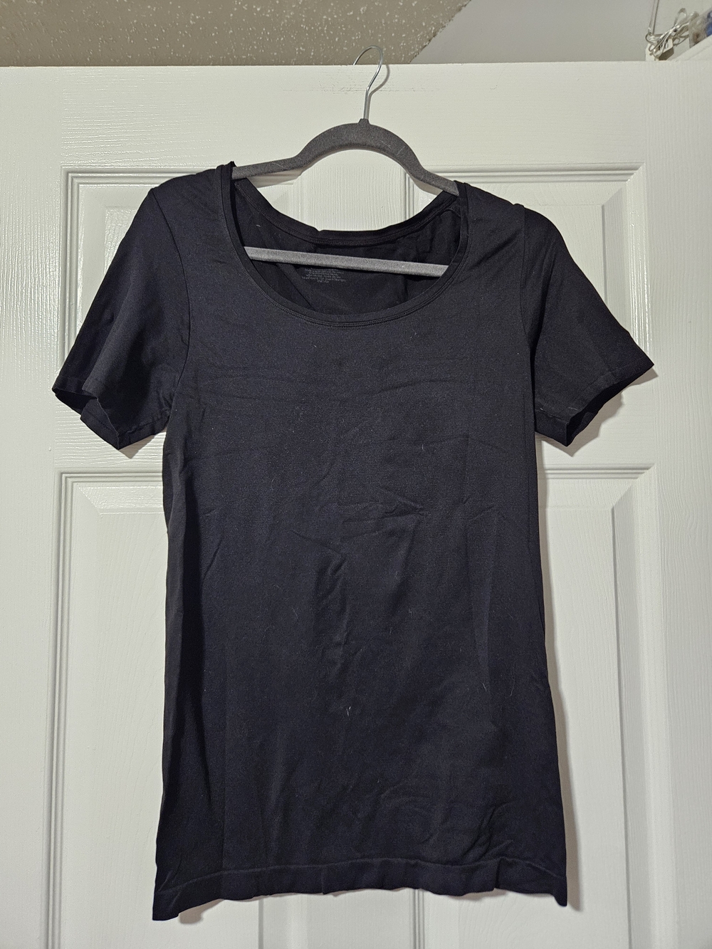 Skims Like Classic Black Scoop Neck Women's Tee